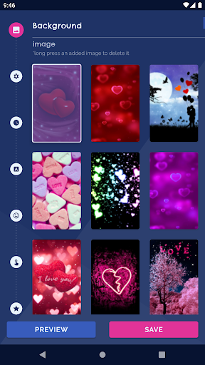 Love Hearts Live HD Wallpaper - Image screenshot of android app