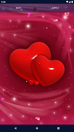 Love Hearts 4K Live Wallpaper - Image screenshot of android app