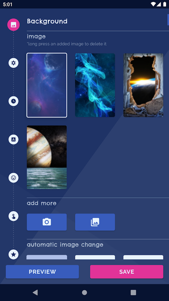 Galaxy Universe Live Wallpaper - عکس برنامه موبایلی اندروید