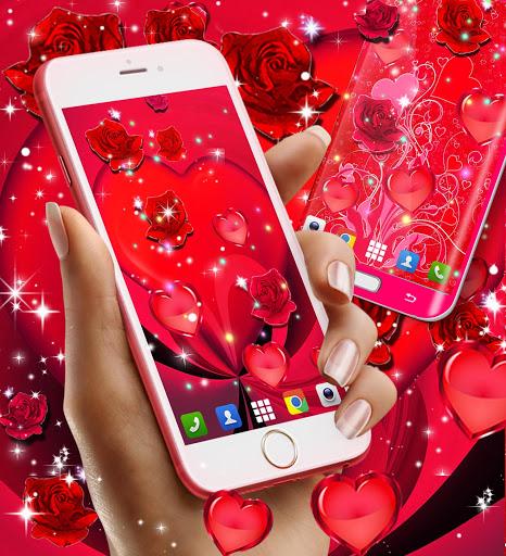 Red rose live wallpaper - عکس برنامه موبایلی اندروید