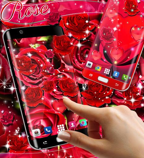 Red rose live wallpaper - Image screenshot of android app