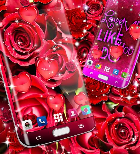 Red rose live wallpaper - Image screenshot of android app
