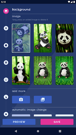 Panda Kawaii Live Wallpaper - عکس برنامه موبایلی اندروید