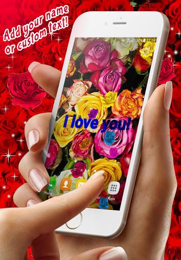 Red Rose Live Wallpaper - Image screenshot of android app