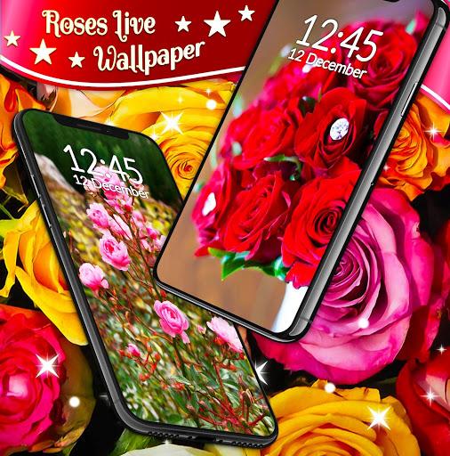 Red Rose Live Wallpaper - Image screenshot of android app