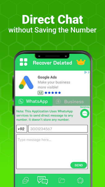 WARM Recover Deleted Messages - Image screenshot of android app