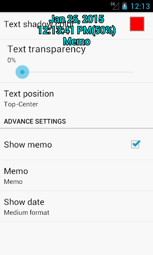 Always Visible Time and Memo - عکس برنامه موبایلی اندروید