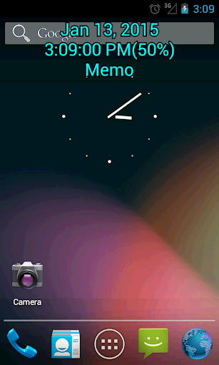 Always Visible Time and Memo - Image screenshot of android app