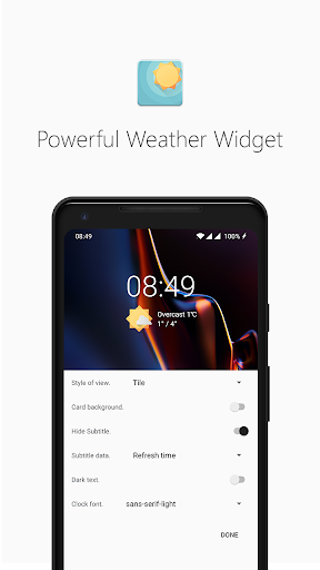 Geometric Weather - عکس برنامه موبایلی اندروید