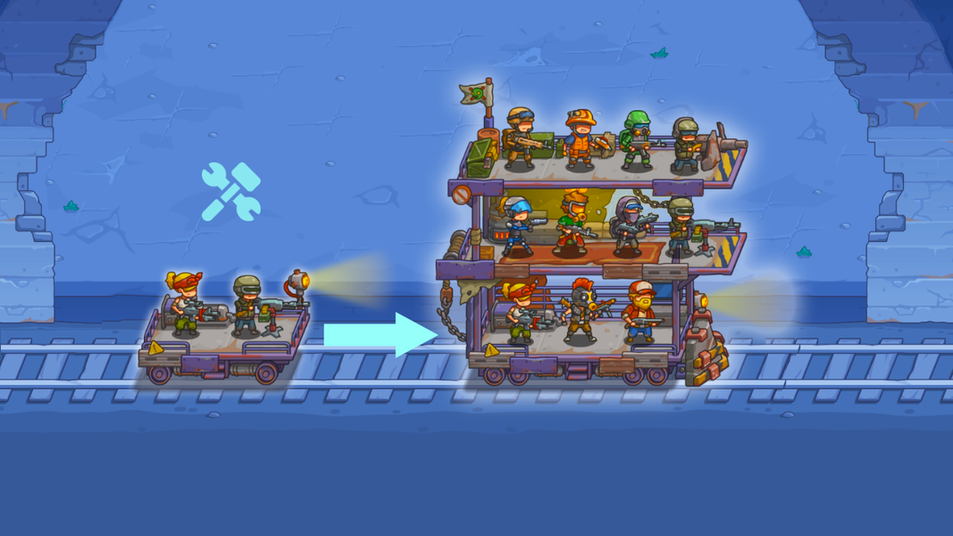Tower Train: Zombie Defense ۲D - عکس بازی موبایلی اندروید