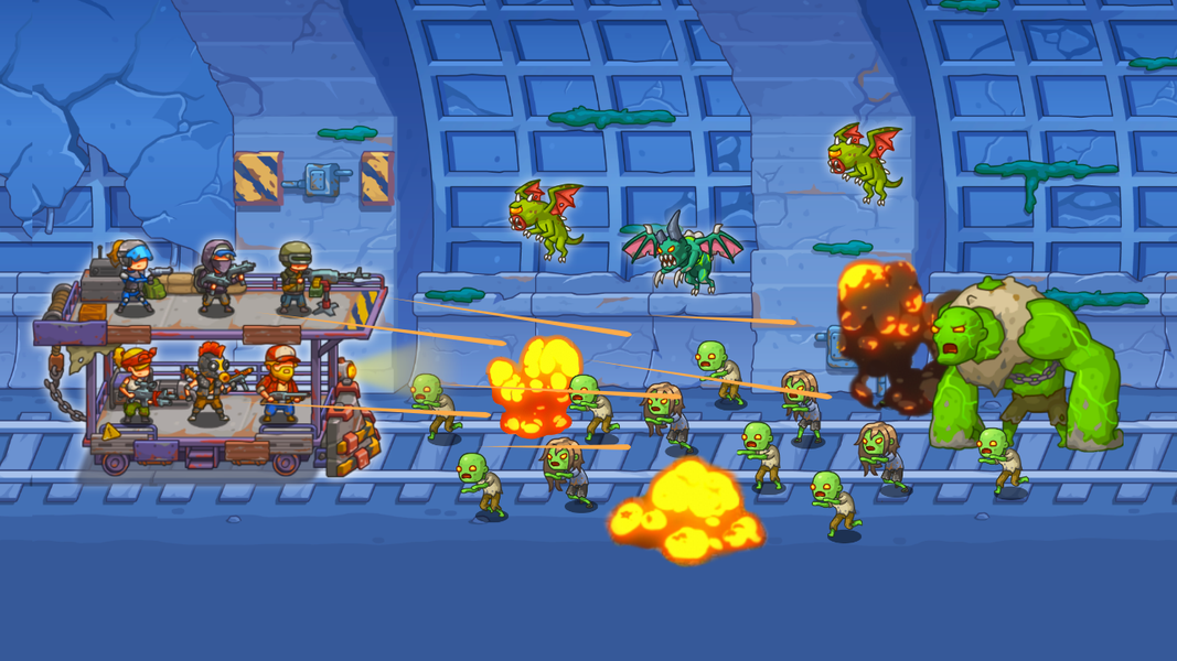 Tower Train: Zombie Defense ۲D - عکس بازی موبایلی اندروید