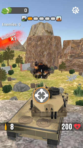 Tank Assault: Sniper Simulator - Gameplay image of android game