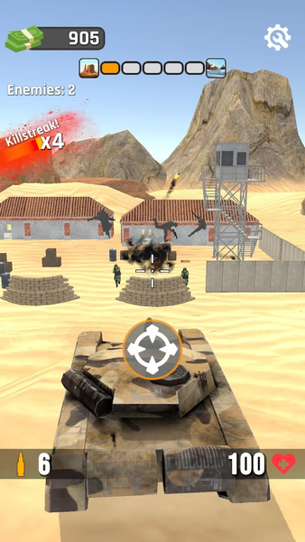 Tank Assault: Sniper Simulator - Gameplay image of android game