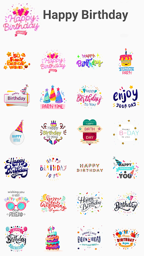 WASticker happy birthday to - عکس برنامه موبایلی اندروید