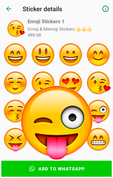 Emoji & Memoji Apple Stickers - Image screenshot of android app