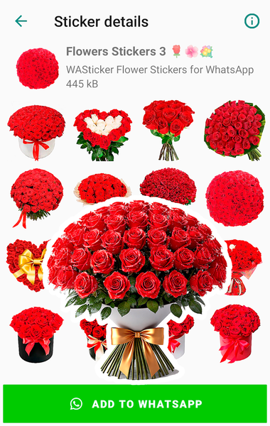 WASticker - Love Flowers - عکس برنامه موبایلی اندروید