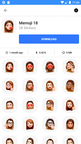 WASticker: Memoji Stickers - عکس برنامه موبایلی اندروید