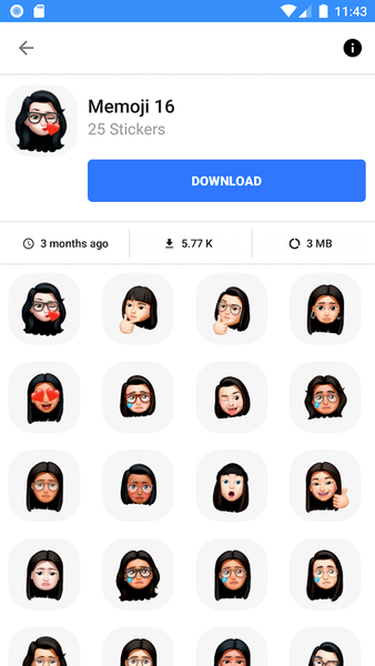 WASticker: Memoji Stickers - Image screenshot of android app