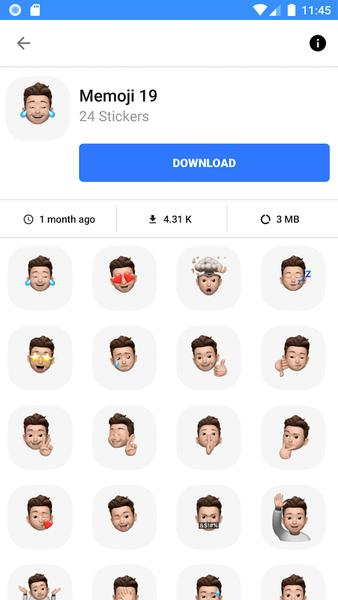 WASticker: Memoji Stickers - عکس برنامه موبایلی اندروید
