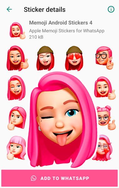 Memoji Stickers for Android - عکس برنامه موبایلی اندروید