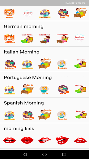 WAStickerApps Morning Stickers - عکس برنامه موبایلی اندروید