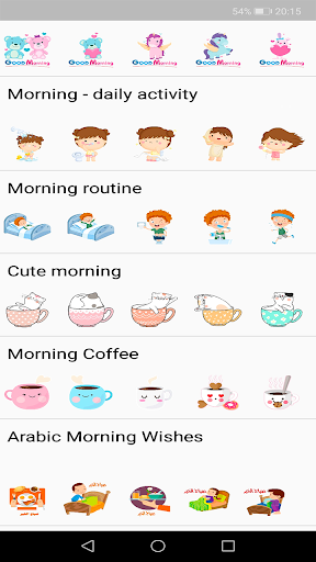 WAStickerApps Morning Stickers - Image screenshot of android app
