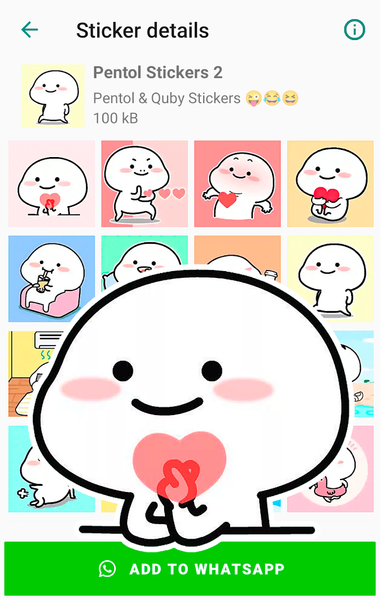 Pentol Stickers for WhatsApp - عکس برنامه موبایلی اندروید