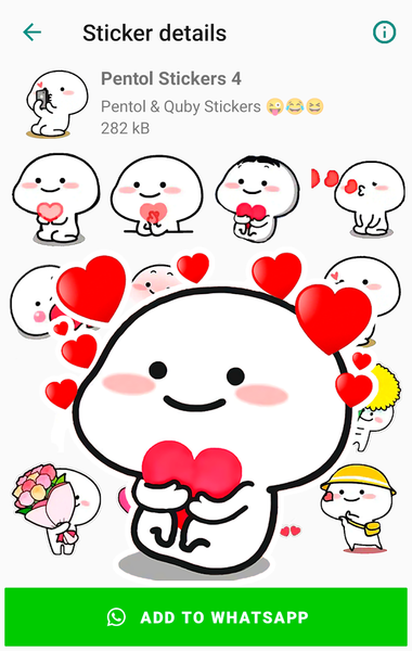 Pentol Stickers for WhatsApp - عکس برنامه موبایلی اندروید