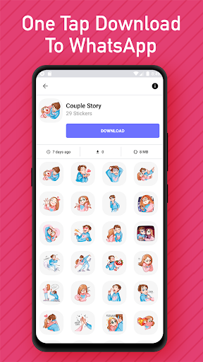 Love Emojis Stickers For WhatsApp - WAStickerApps - عکس برنامه موبایلی اندروید
