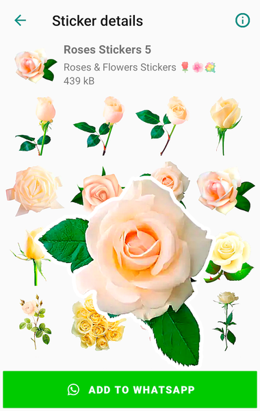 Roses Stickers for WhatsApp - عکس برنامه موبایلی اندروید