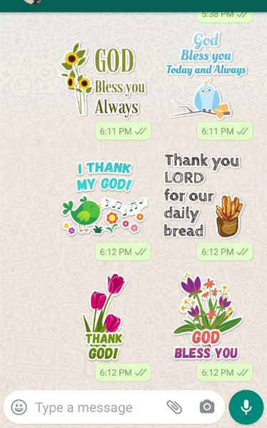 Christian Stickers - عکس برنامه موبایلی اندروید