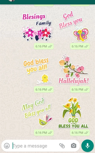 Christian Stickers - Image screenshot of android app