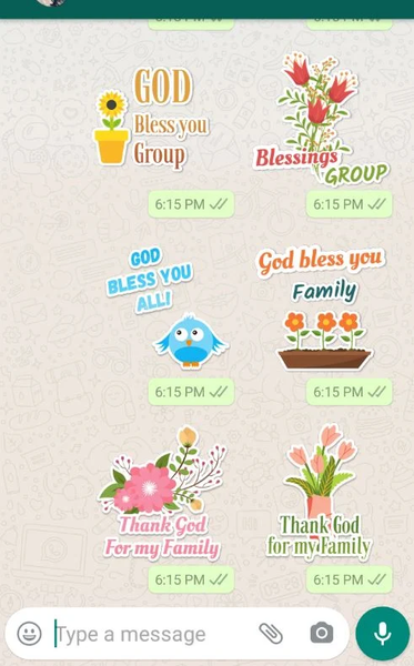 Christian Stickers - Image screenshot of android app