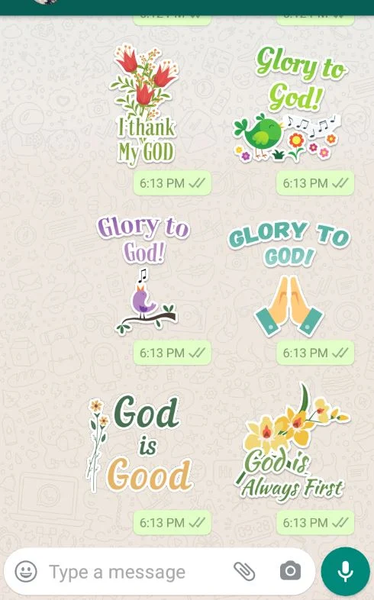 Christian Stickers - عکس برنامه موبایلی اندروید