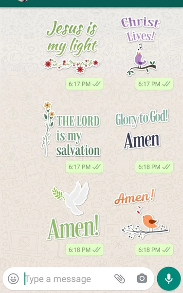Christian Stickers - Image screenshot of android app
