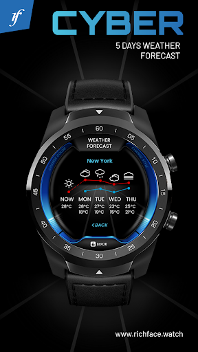 Cyber Watch Face - عکس برنامه موبایلی اندروید