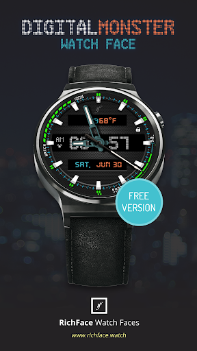 Digital Monster Watch Face - Image screenshot of android app