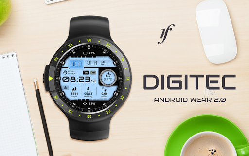 Digitec Watch Face - Image screenshot of android app