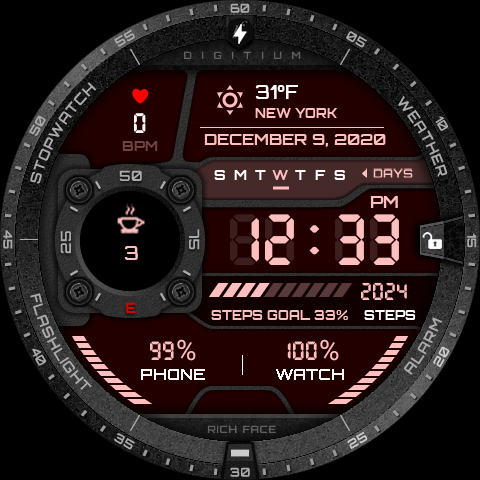 Digitium Watch Face - Image screenshot of android app