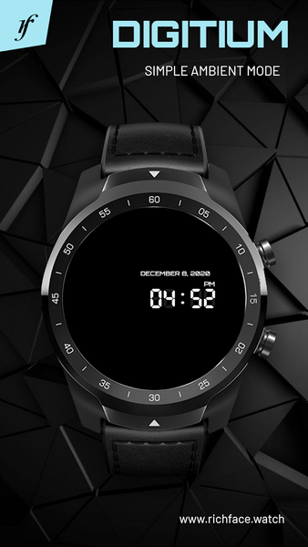 Digitium Watch Face - Image screenshot of android app