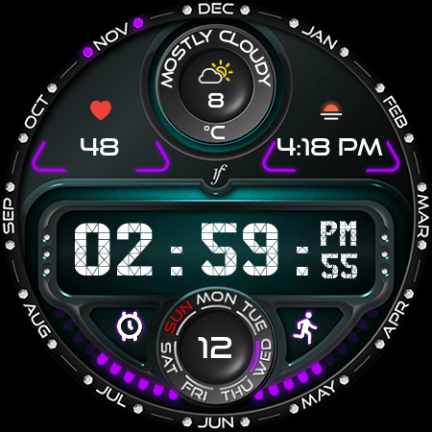 E-Line Watch Face - Image screenshot of android app