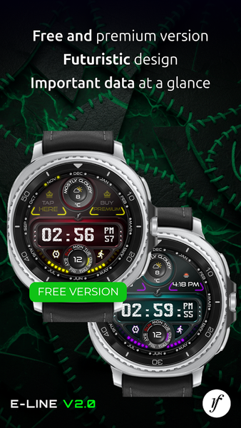 E-Line Watch Face - Image screenshot of android app