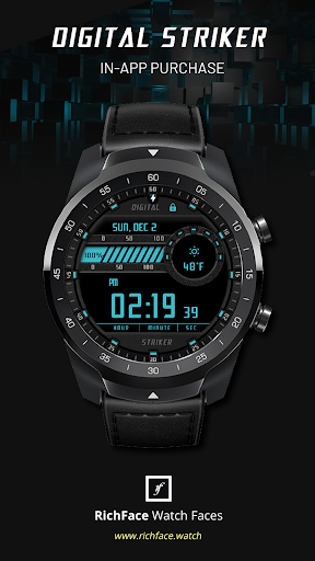 Digital Striker Watch Face - Image screenshot of android app