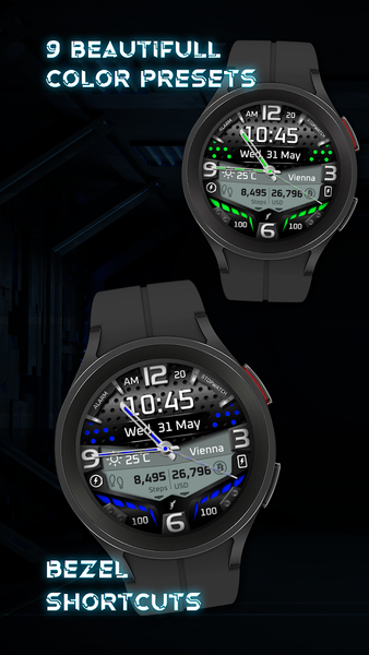 Visor Watch Face - Image screenshot of android app