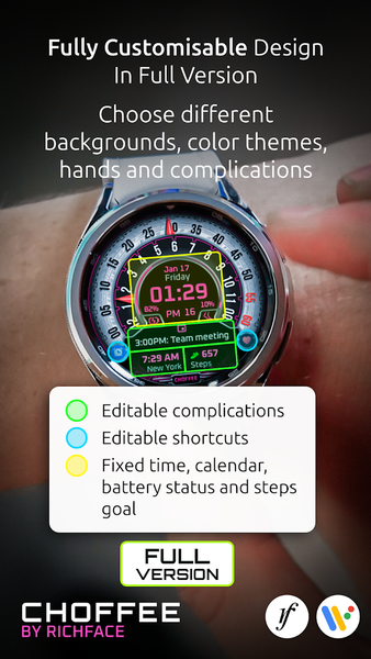 Choffee Lite Watch Face - Image screenshot of android app