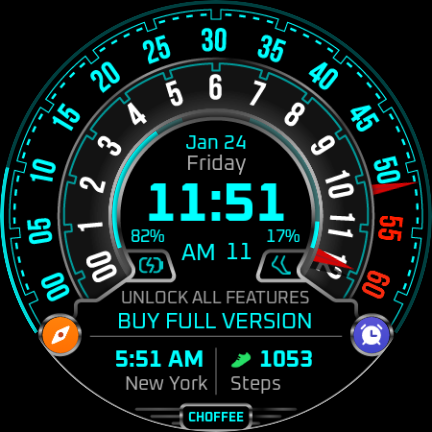 Choffee Lite Watch Face - Image screenshot of android app
