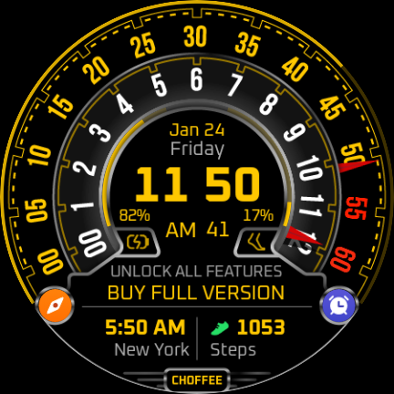 Choffee Lite Watch Face - Image screenshot of android app