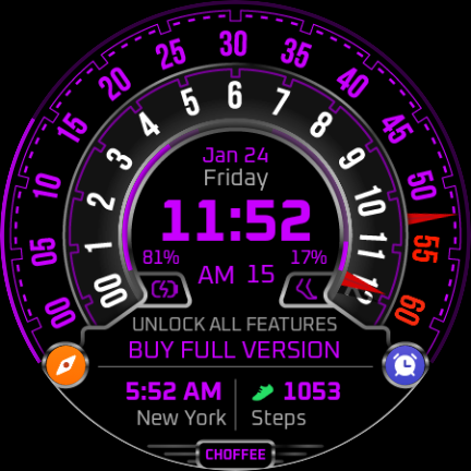 Choffee Lite Watch Face - Image screenshot of android app