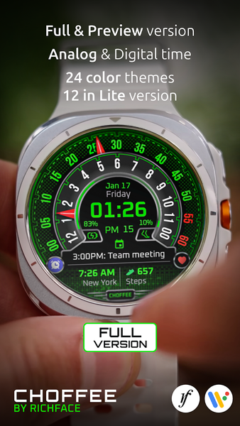 Choffee Lite Watch Face - عکس برنامه موبایلی اندروید