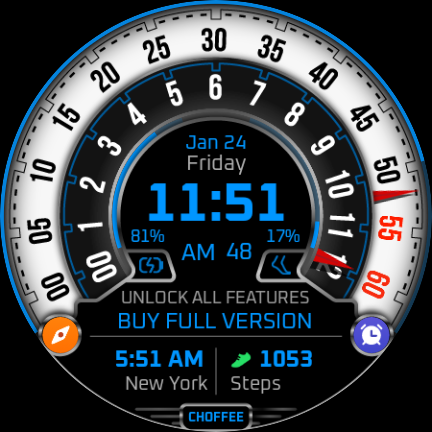 Choffee Lite Watch Face - Image screenshot of android app